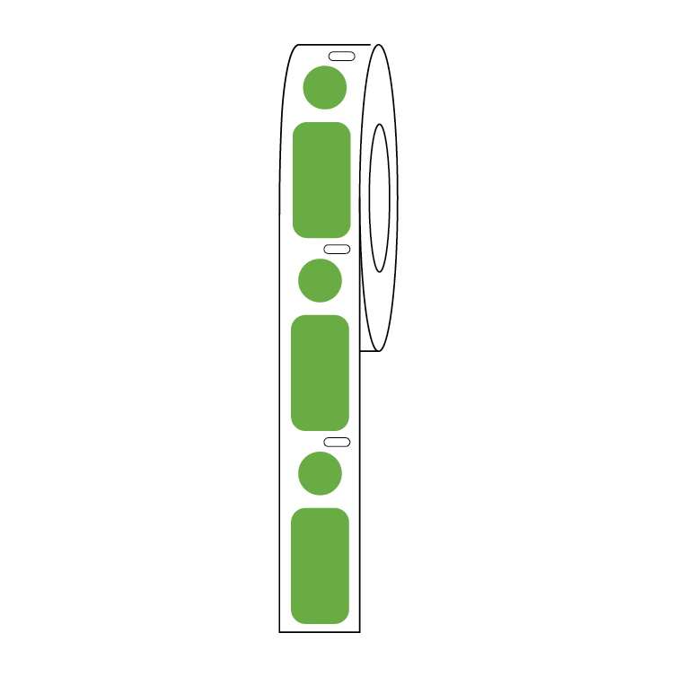 Globe Scientific Cryo Direct Thermal Label/Dot Combo Roll for 2.0mL Tubes - Image 15