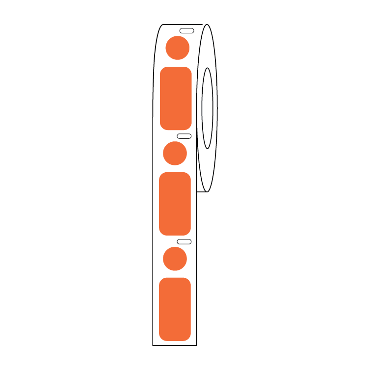 Globe Scientific Cryo Direct Thermal Label/Dot Combo Roll for 2.0mL Tubes - Image 16