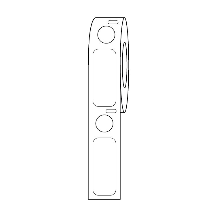Globe Scientific Cryo Direct Thermal Label/Dot Combo Roll for 2.0mL Tubes - Image 7