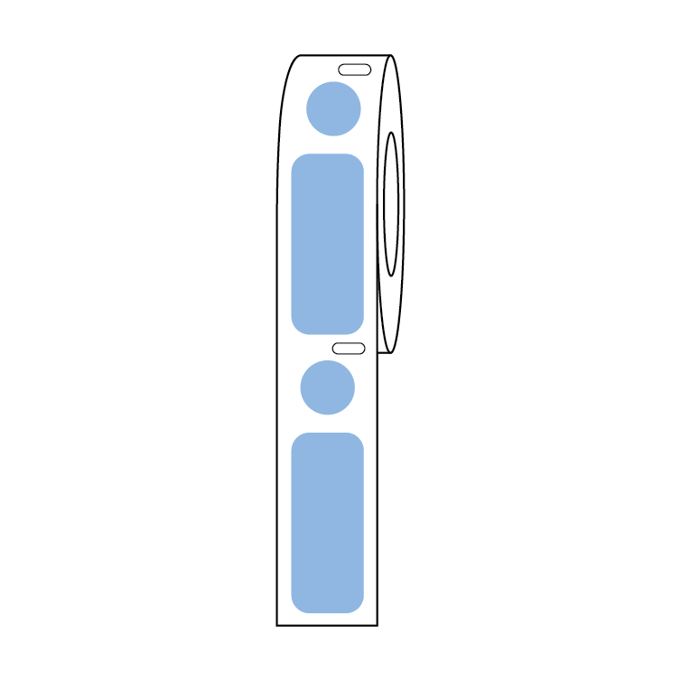 Globe Scientific Cryo Direct Thermal Label/Dot Combo Roll for 2.0mL Tubes - Image 8