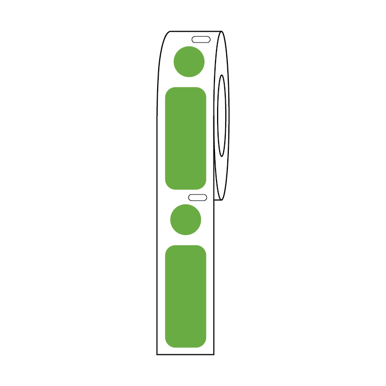 Globe Scientific Cryo Direct Thermal Label/Dot Combo Roll for 2.0mL Tubes - Image 9