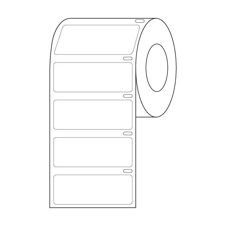 Globe Scientific Cryo Direct Thermal Label Roll for Large Tubes, Racks and Boxes