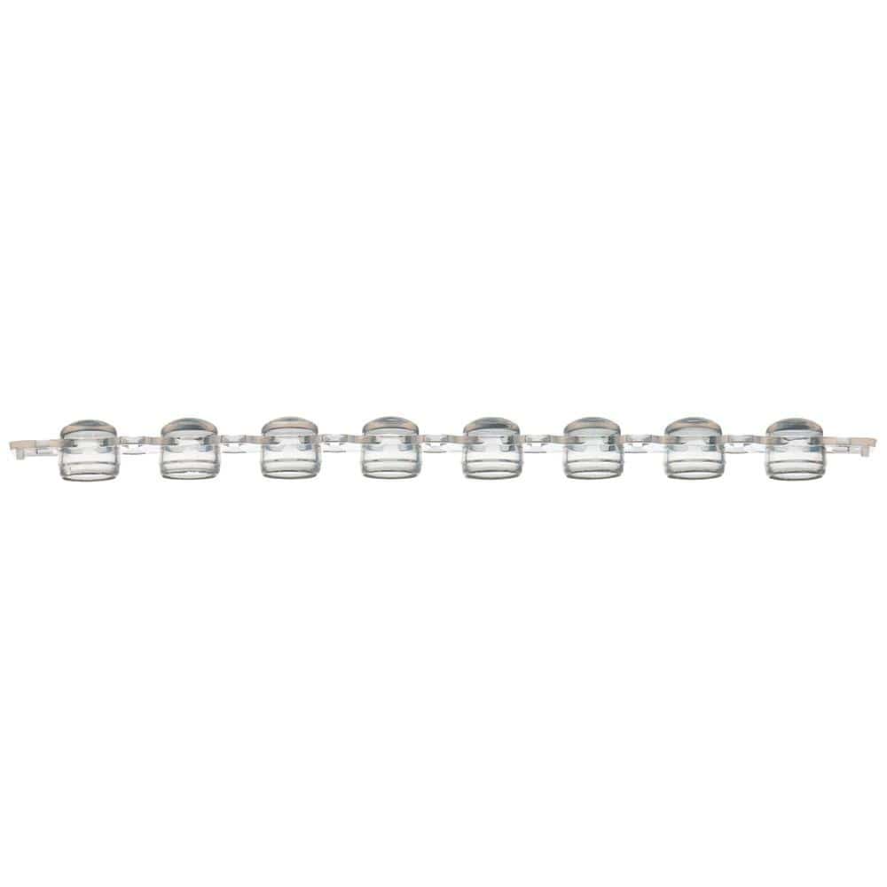 Globe Scientific Individual PCR Tube with Dome Cap, Clear