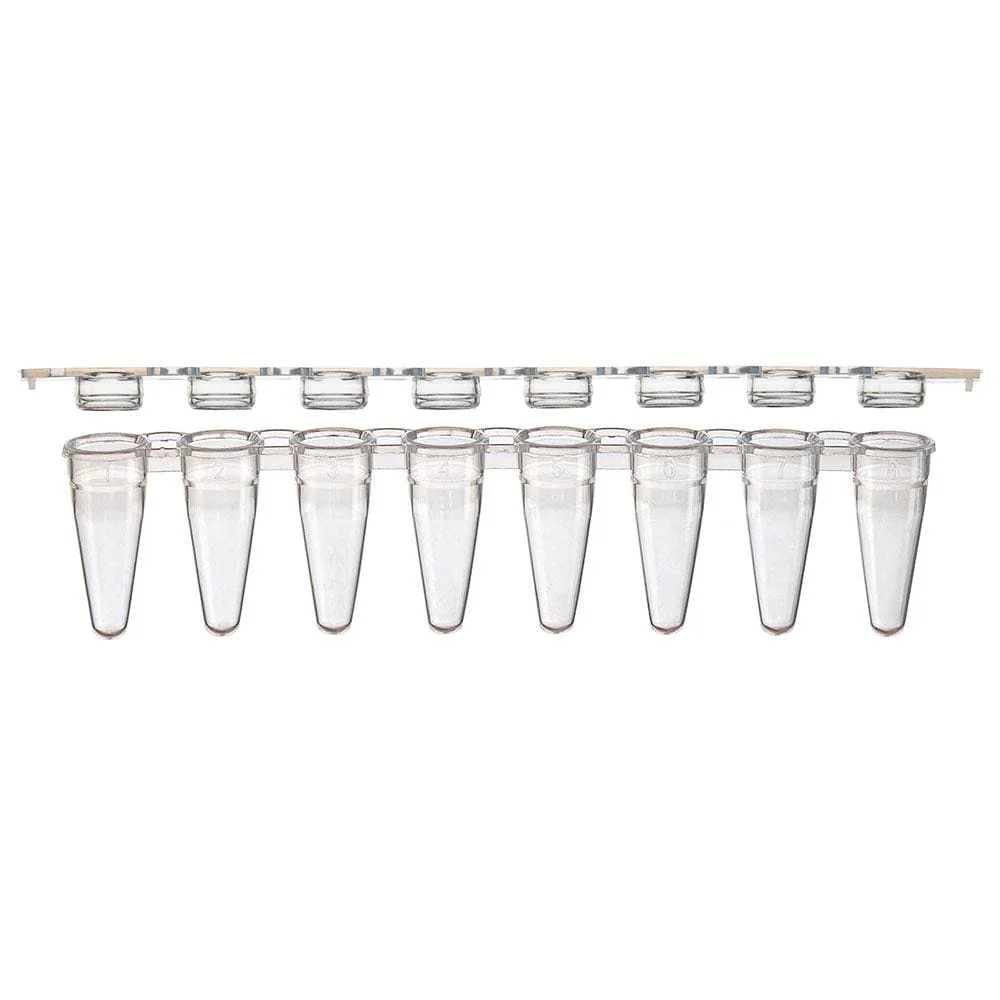 Globe Scientific Individual PCR Tube with Dome Cap, Clear - Image 8