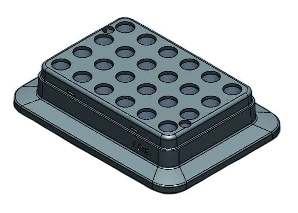 Scilogex 0.5mL x 24 block, 8.1mm dia. x 26mm depth - Image 6
