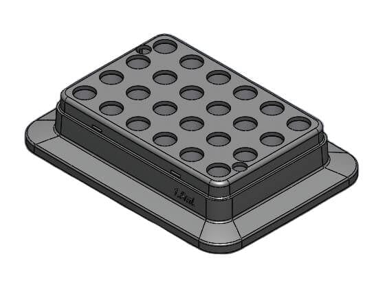 Scilogex 0.5mL x 24 block, 8.1mm dia. x 26mm depth - Image 7