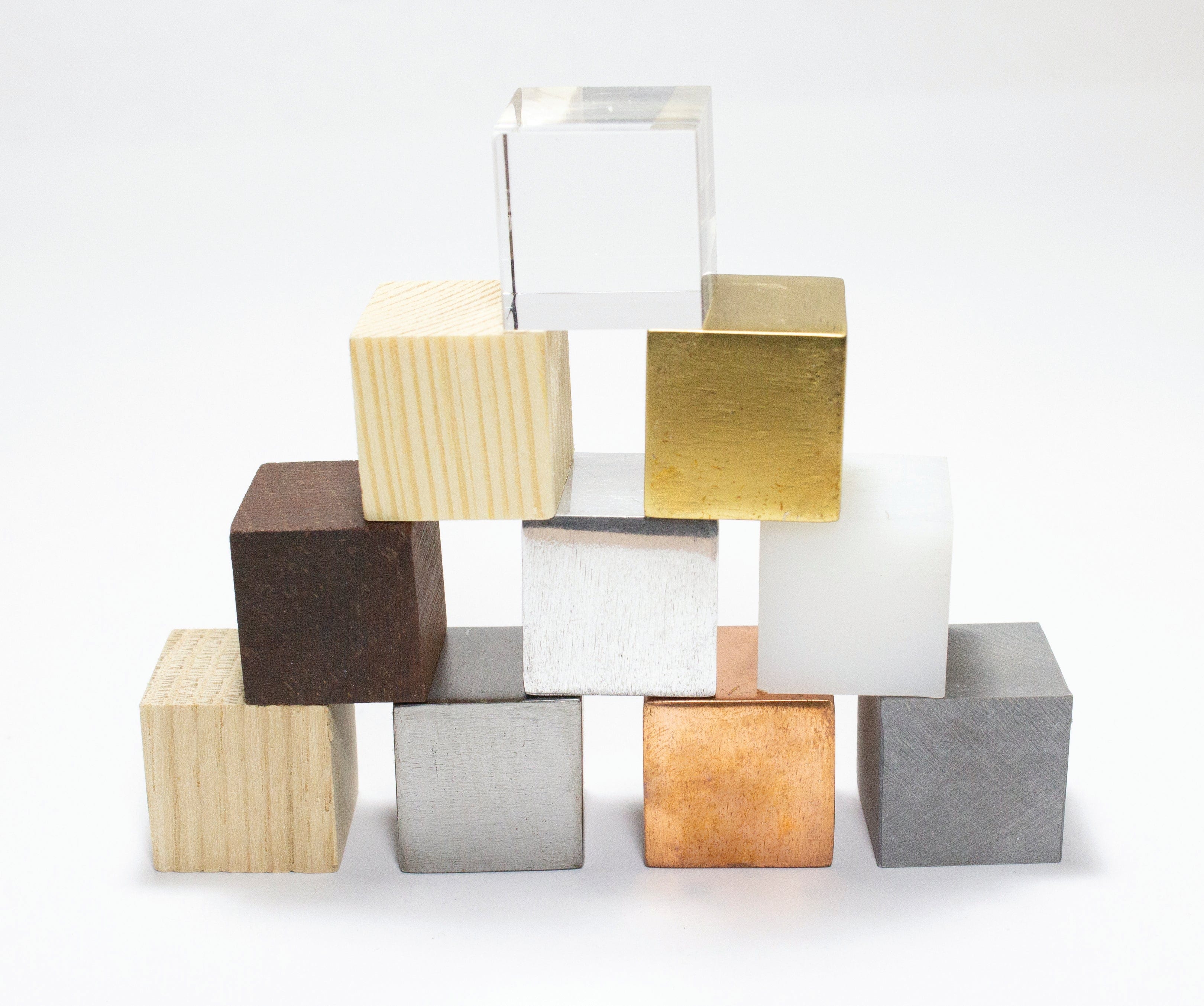 United Scientific Density Cube Set Of 10 In Wooden Storage Box