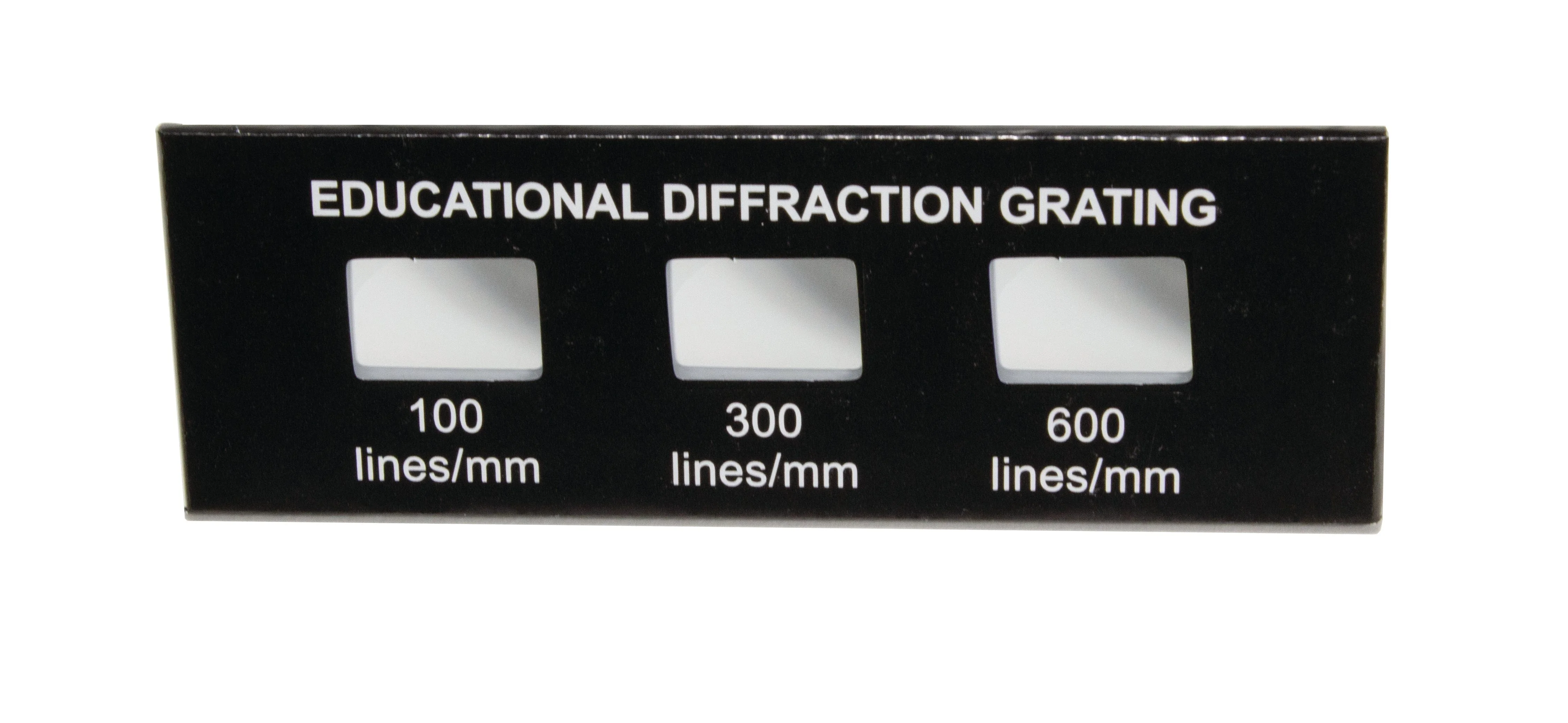United Scientific Demo Diffraction Grating, 20Mm X 10Mm, Grating 100, 300, And 600 Lines