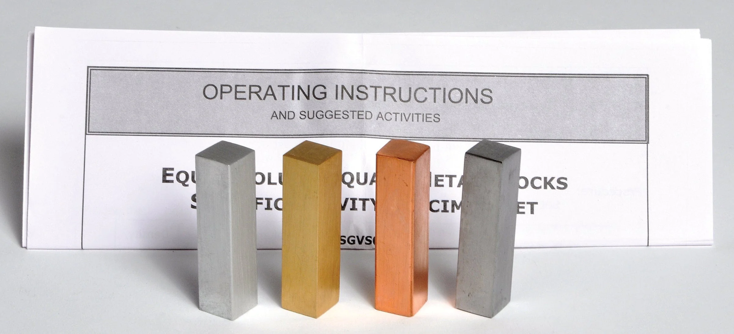 United Scientific Equal Volume Metal Squares, Set Of 4