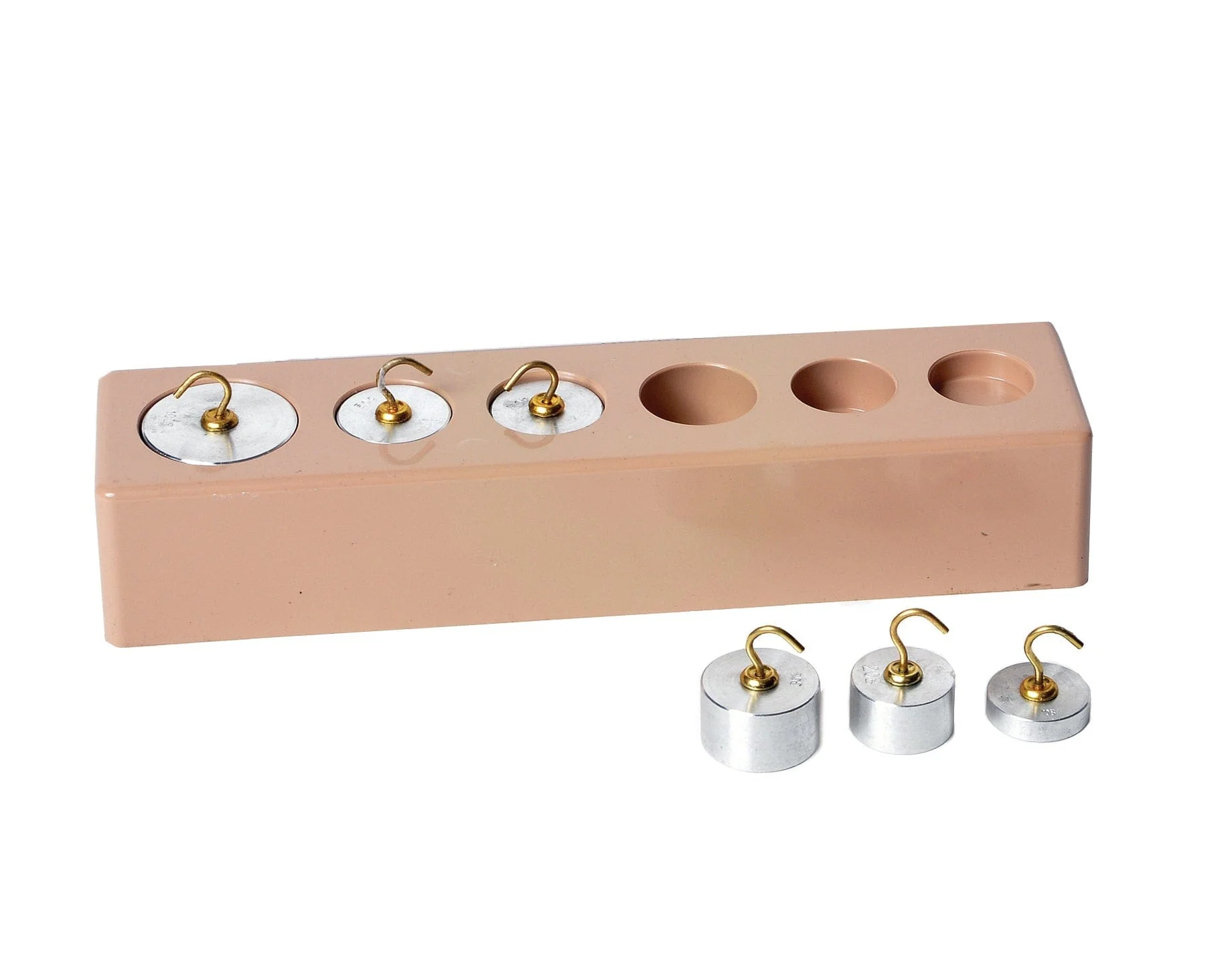 United Scientific Hooked Weight Set Of 6, Aluminum