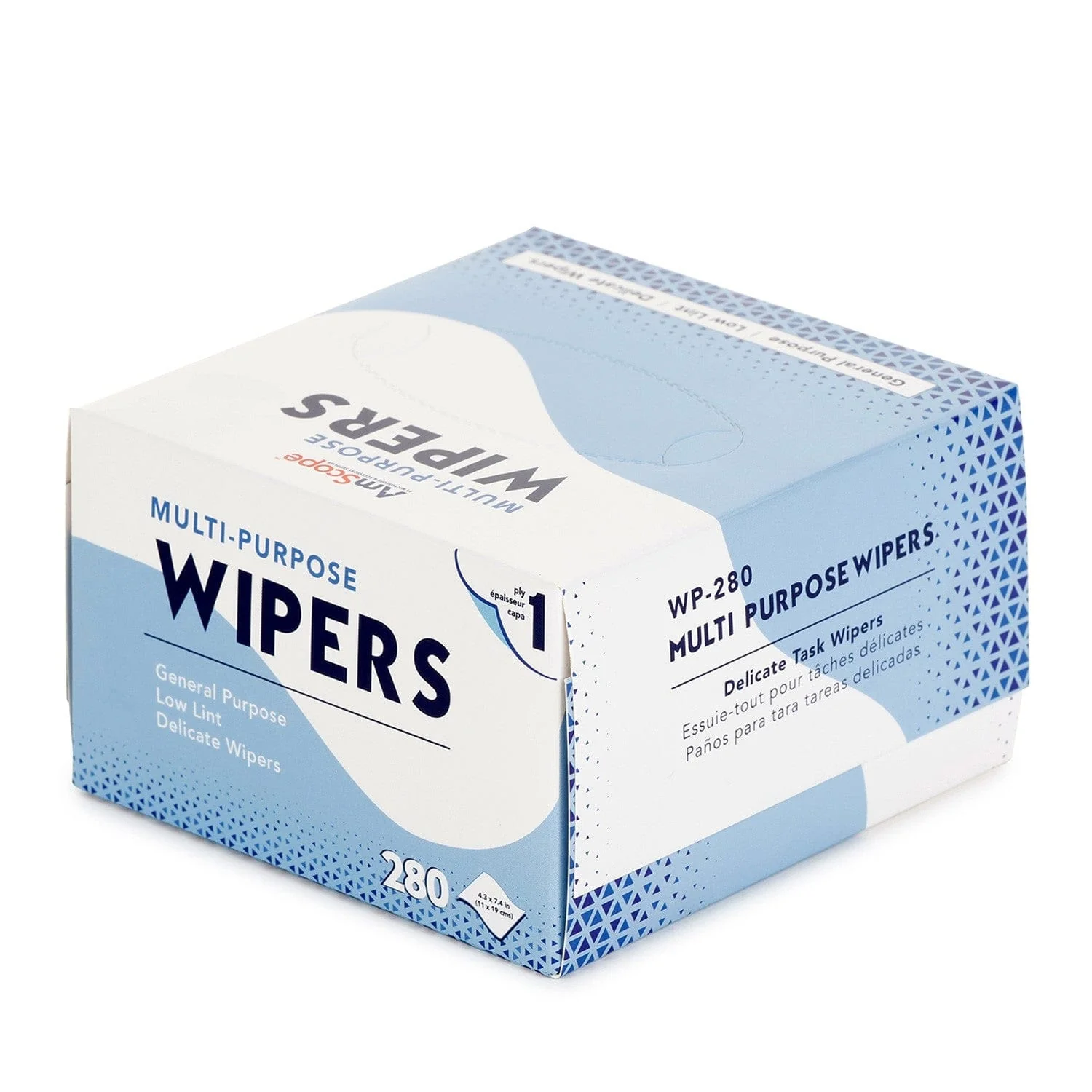 AmScope Multi-Purpose Task Wipers - 280 Count - Image 3