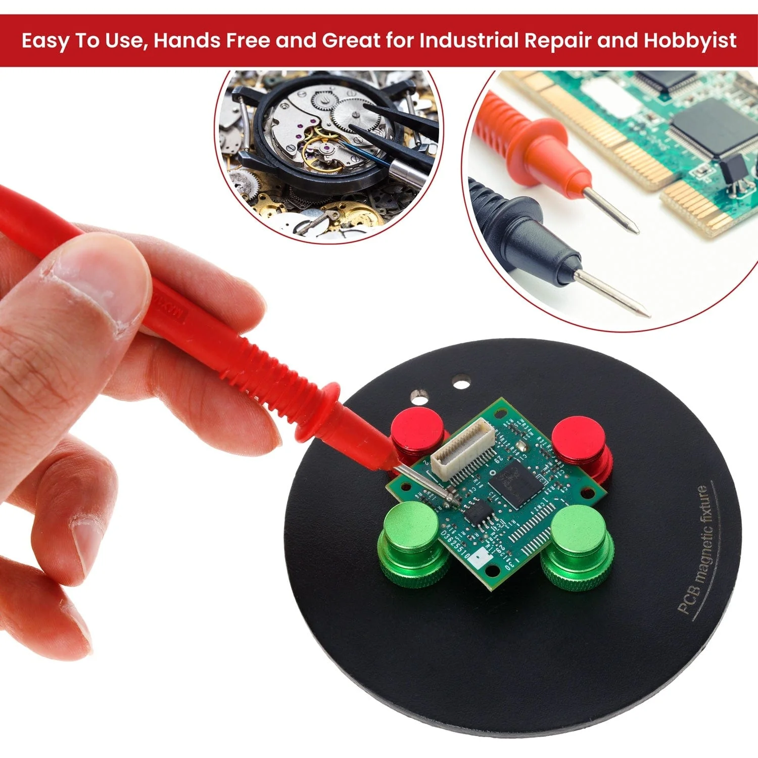 AmScope Universal Circuit Board Holder Fixture With Magnetic Pins - Image 4