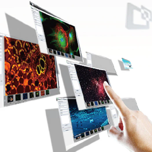 AmScope CP Series 9.7" Touchscreen 5.0MP Imaging System with Android OS, Wi-Fi and HDMI for Microscopes - Image 5