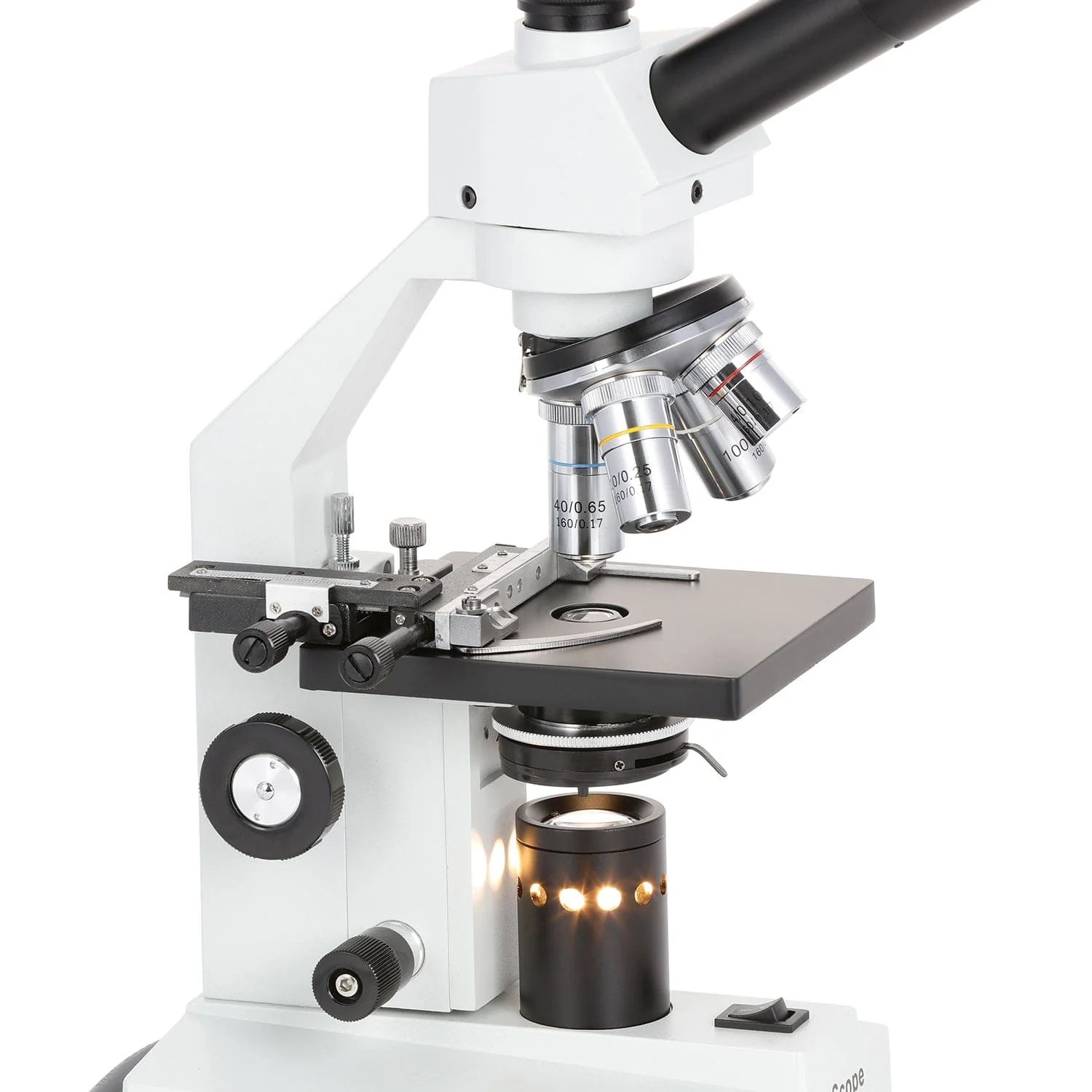 40X-1000X Dual-View Compound Microscope with Mechanical Stage - Image 5