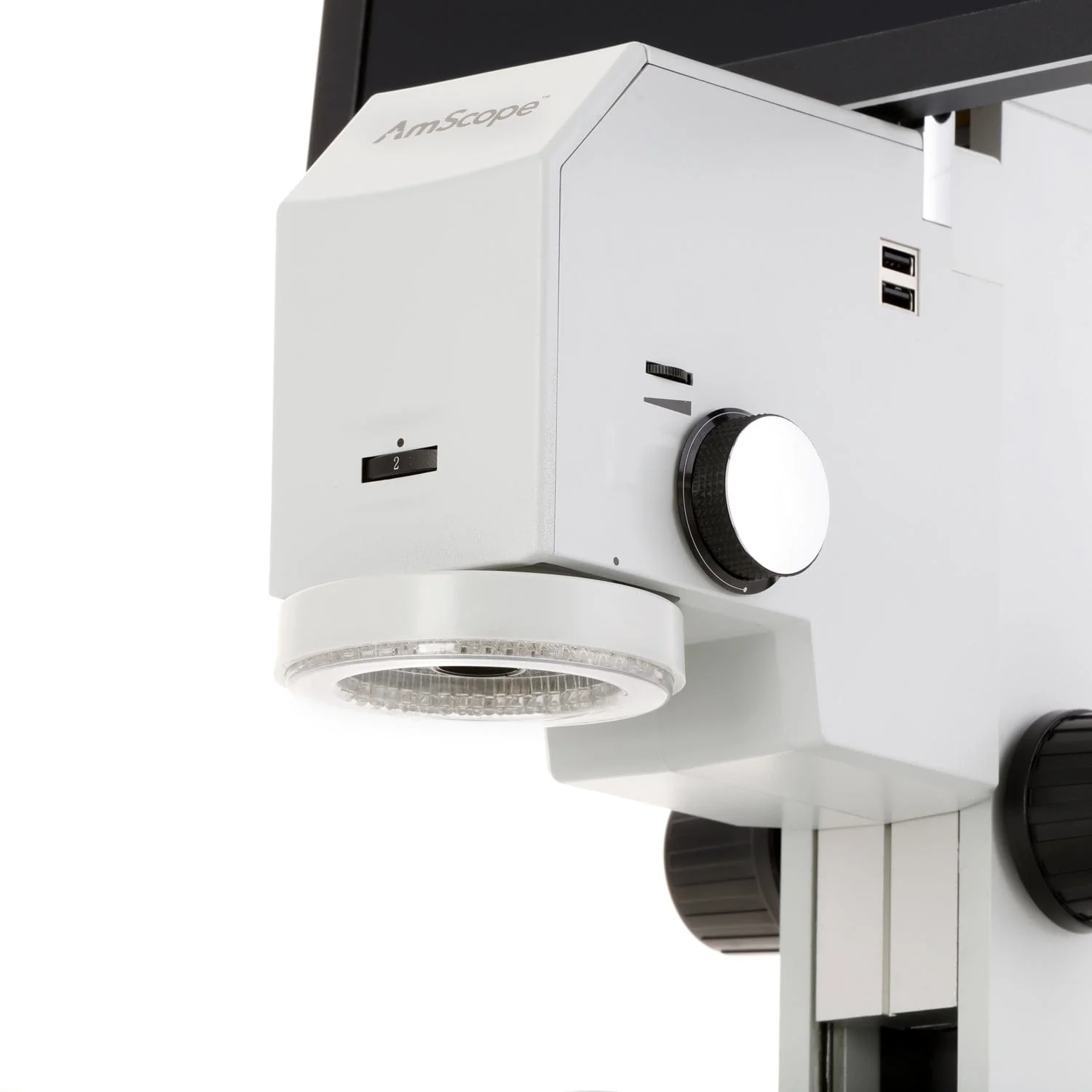 AmScope DM745 Series 2.0MP Digital Microscope for Industrial Inspection with 0.7X-4.5X Magnification and 11.6" HD Screen - Image 2