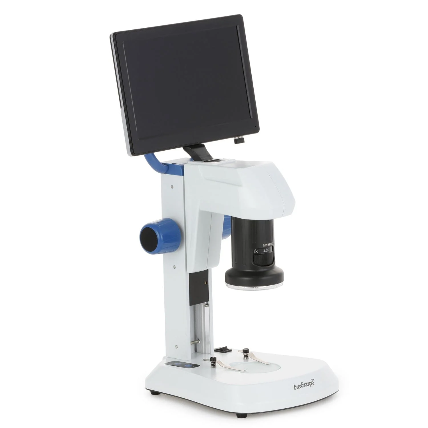AmScope DM745 Series Digital Microscope for Industrial Inspection with 0.7X-4.5X Magnification Zoom on Track Stand with 9" Screen - Image 6