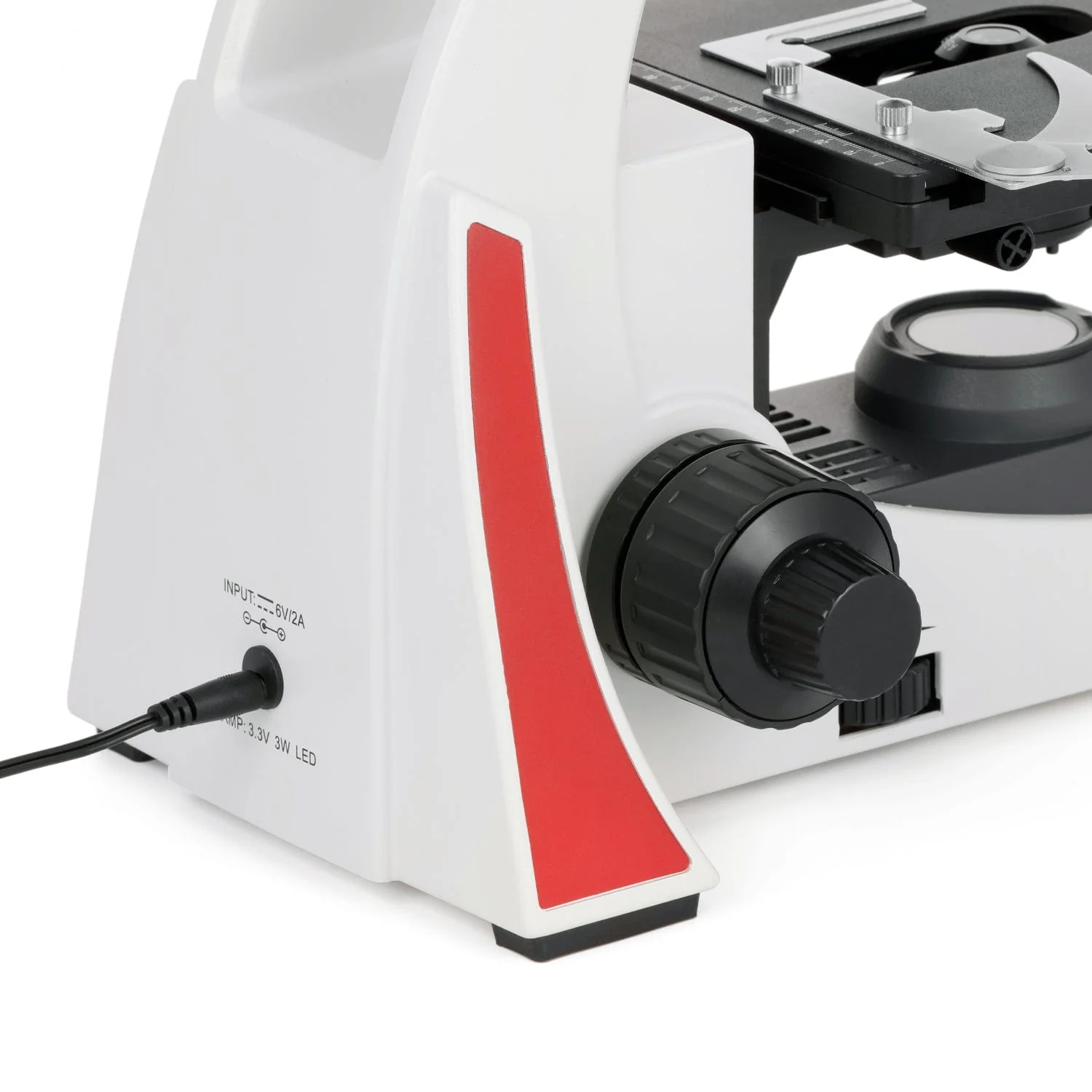 AmScope EduPro EDU550 Series Binocular Compound Microscope with 2-layer mechanical stage and 3W LED illumination - Image 8