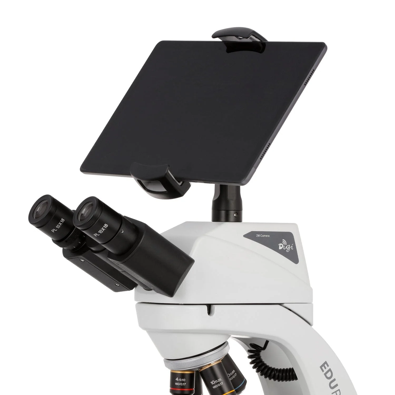 AmScope EduPro EDU550 Series Digital-Integrated Compound Microscope with 2-layer mechanical stage and 3W LED illumination - Image 9