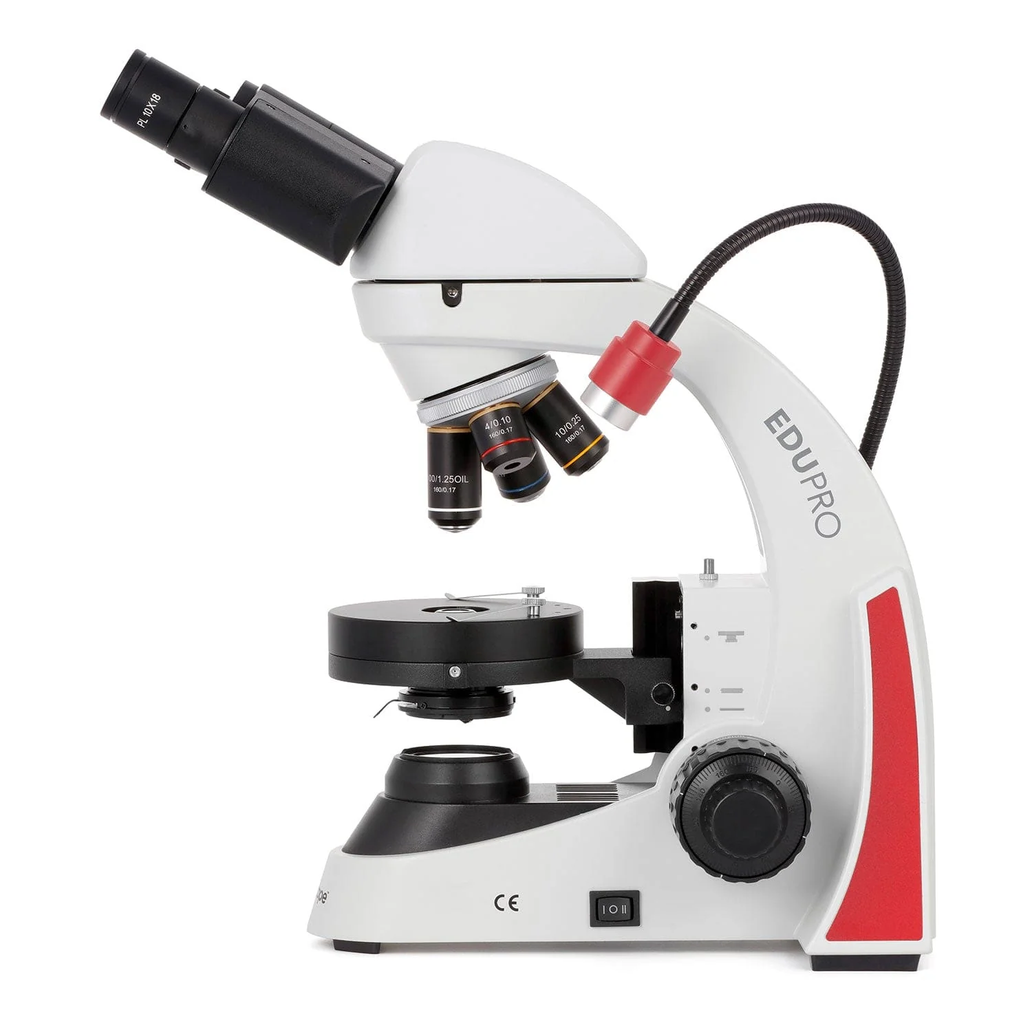 AmScope EduPro EDU55 Series Binocular Multi-purpose Microscope with 3W LED illumination - Image 3