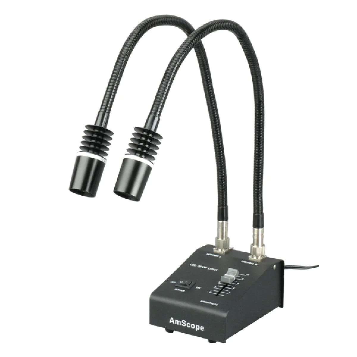 AmScope Pair of Ultraviolet 365nm Gooseneck Lamps for LED-6W and LED-312W Illuminators - Image 2