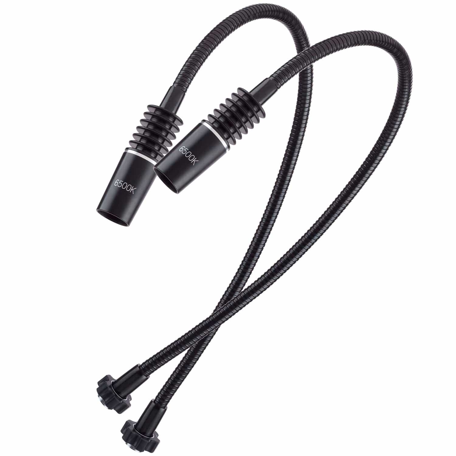AmScope Pair of 6500K Gooseneck Lamps for LED-6W and LED-312W Illuminators