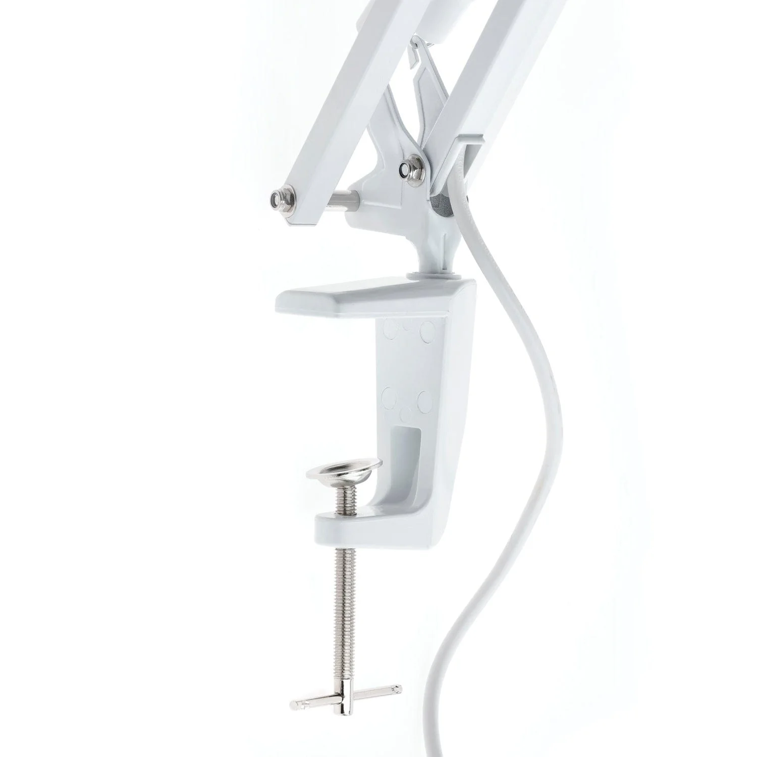 AmScope Heavy-duty 1.75X Magnification Large Rectangular Glass Magnifying Lamp with Adjustable Arm and Desk Clamp - Image 3