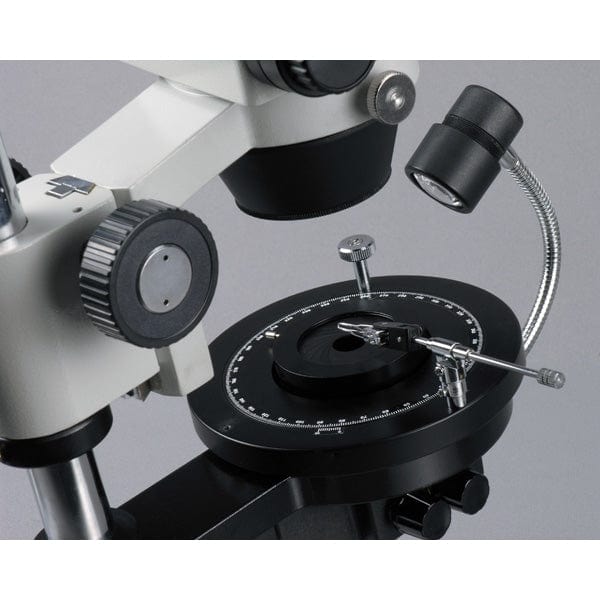 AmScope GE300 Series Cordless LED Jewel Gem Zoom Trinocular Stereo Microscope 7X-45X Magnification on Pillar Stand - Image 5