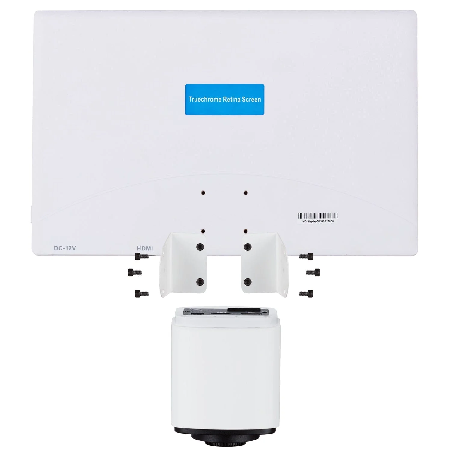 AmScope H800 Series Zoom Inspection Digital Microscope 0.7X-5X Magnification With 1080p 15fps 5MP HDMI + Ring Light and 11.5" Monitor - Image 3
