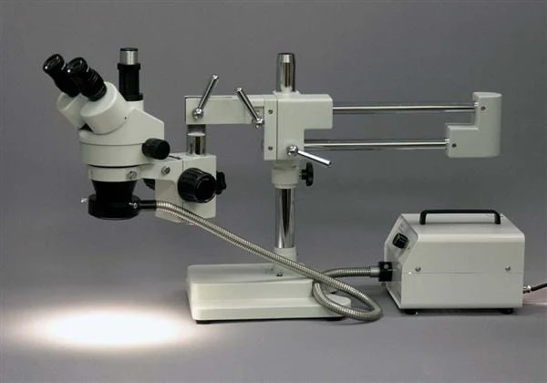 AmScope 150W Fiber-Optic Microscope Illuminator with Ring light - Image 2