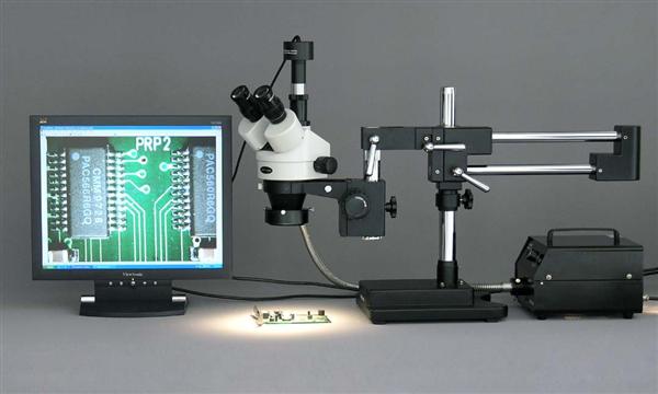 AmScope 150W Fiber-Optic Ring Illuminator for Stereo Microscope - Image 4