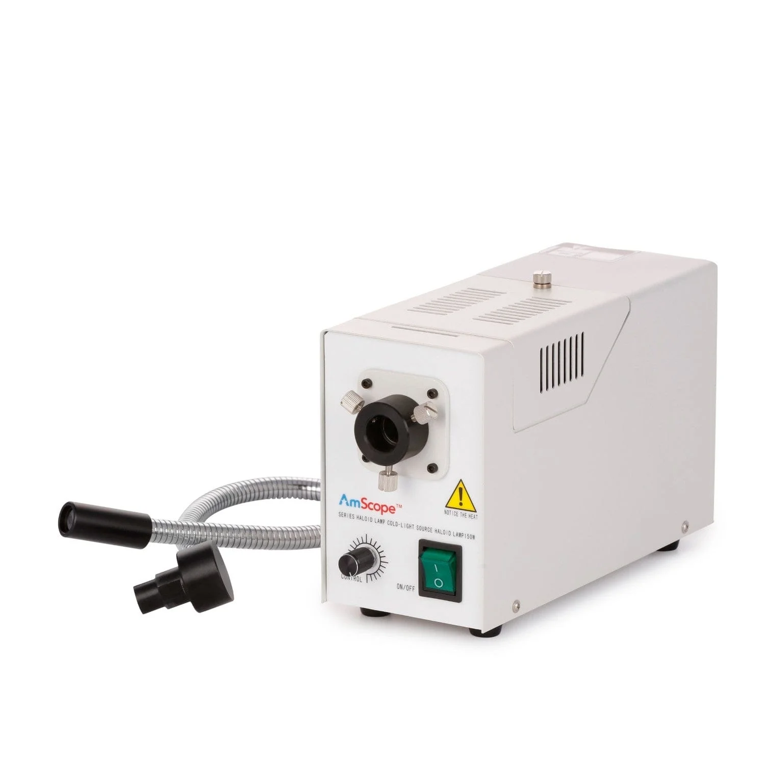 AmScope 150W Fiber Optic Single Gooseneck Microscope Illuminator for Stereo Microscopes - Image 5