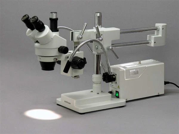 AmScope 150W Fiber Optic Dual Gooseneck Microscope Illuminator 220V Version - Image 3