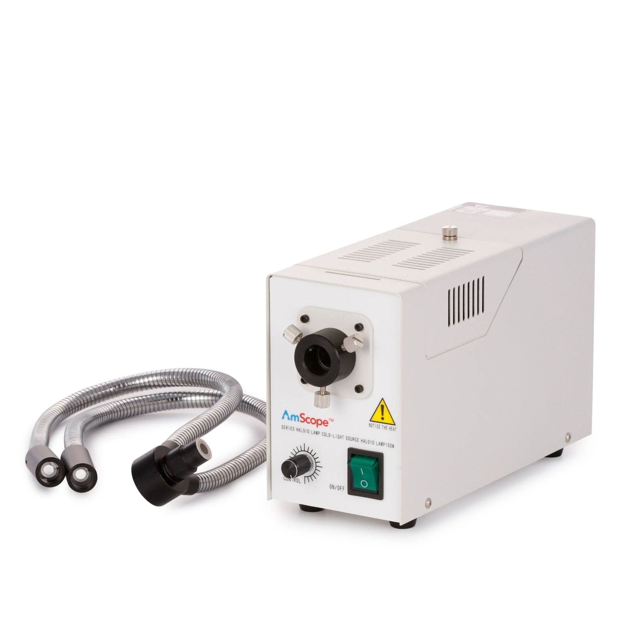 AmScope 150W Fiber Optic Dual Gooseneck Microscope Illuminator - Image 6