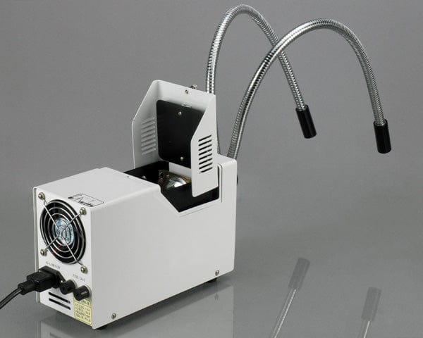 AmScope 150W Fiber Optic Dual Gooseneck Microscope Illuminator - Image 9