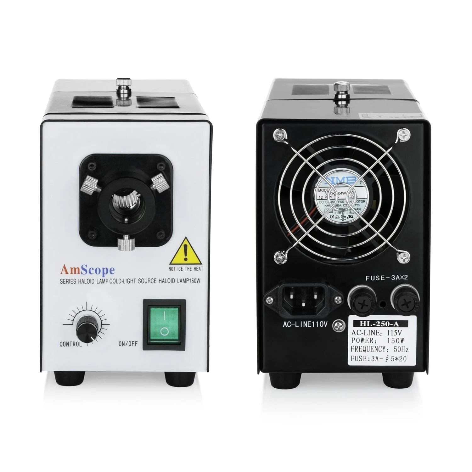 AmScope Fiber Optical Microscope Illuminator 150W Light Source
