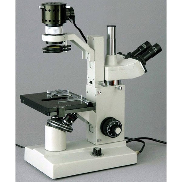 AmScope IN200 Series Inverted Tissue Culture Trinocular Compound Microscope 40X-640X Magnification with USB Camera - Image 4