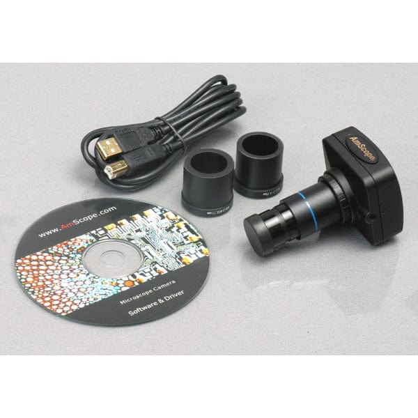 AmScope IN200 Series Inverted Tissue Culture Trinocular Compound Microscope 40X-640X Magnification with USB Camera - Image 5