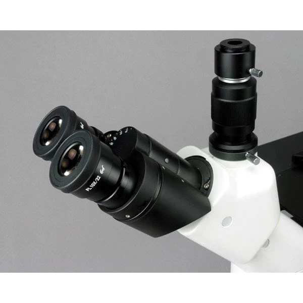 AmScope IN480 Series Inverted Infinity-corrected Phase-contrast Trinocular Compound Microscope 40X-1500X Magnification with Koehler Illumination and 8MP USB 2.0 Camera - Image 6