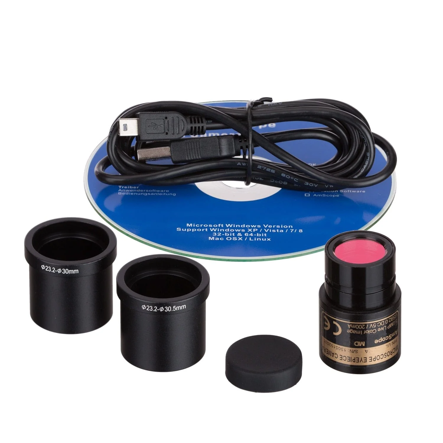 Amscope IN50C-PB10-E3 Monocular Compound Microscope for Kids STEM Education Microscopes, Student Lab Microscopes, Biological Science Microscopes - Image 6