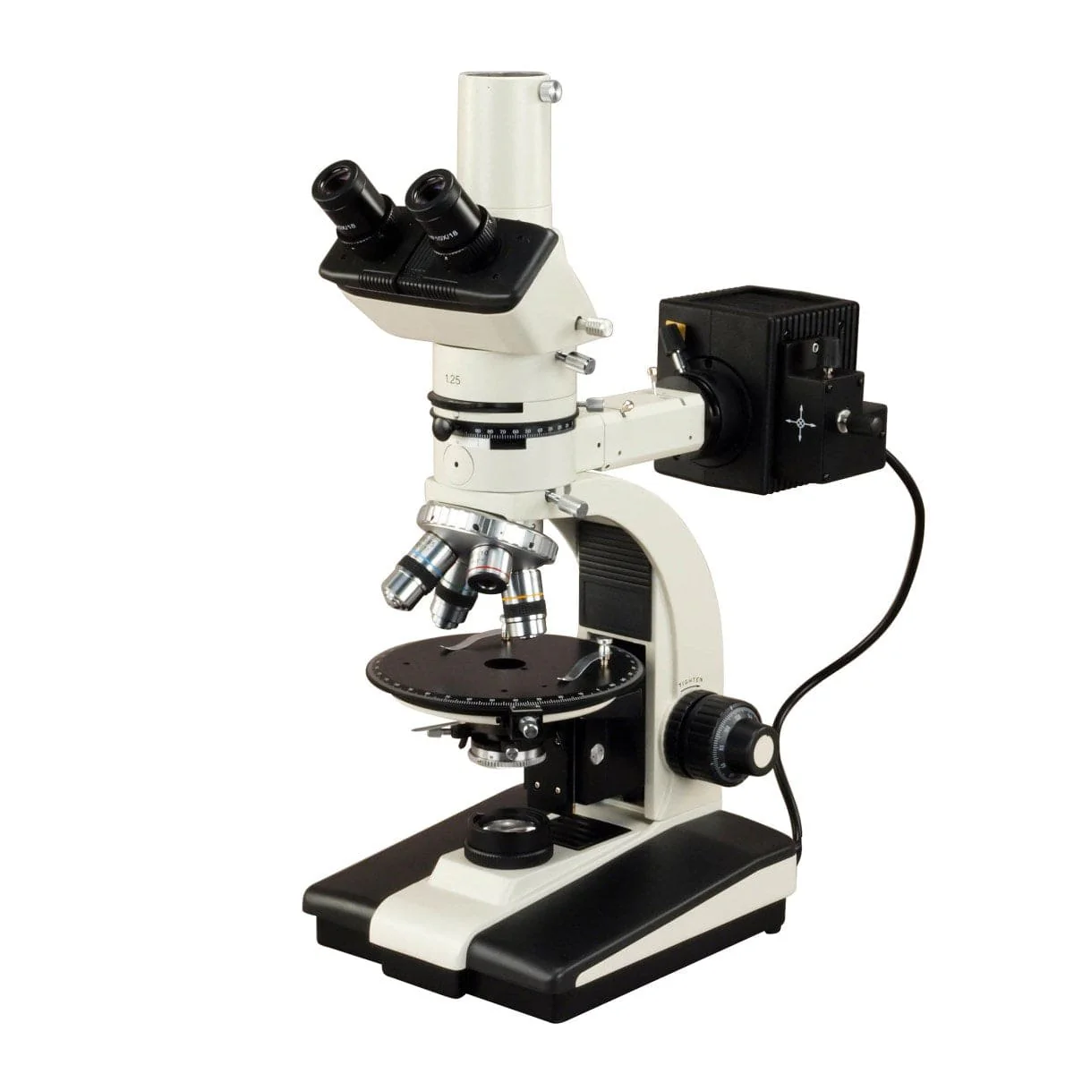 OMAX 50X-787.5X Trinocular Ore Petrographic Polarizing Microscope with Bertrand Lens and Round Stage Sale - Image 2