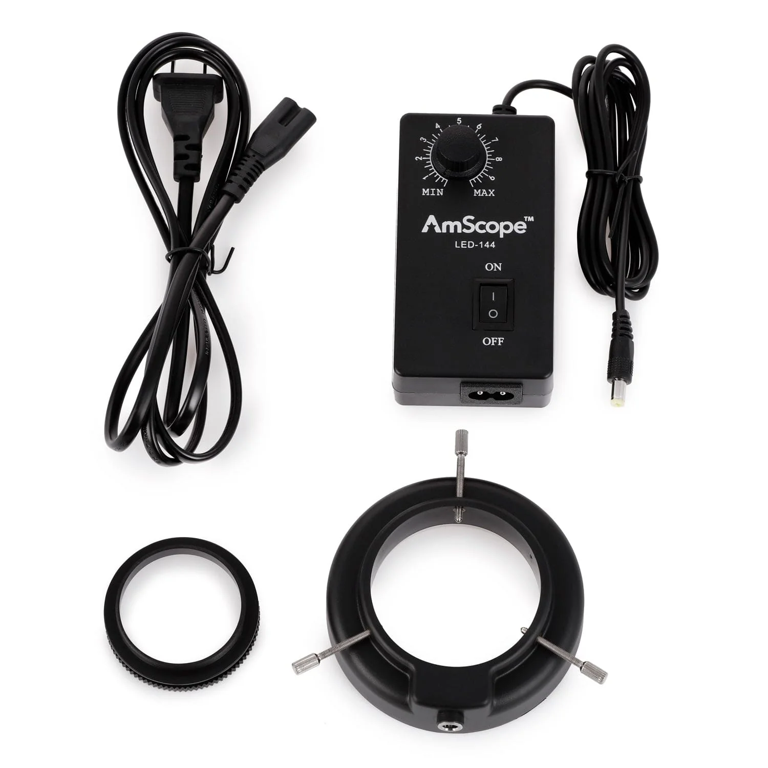 AmScope 144-LED Microscope Ring Light with Adapter - Image 4