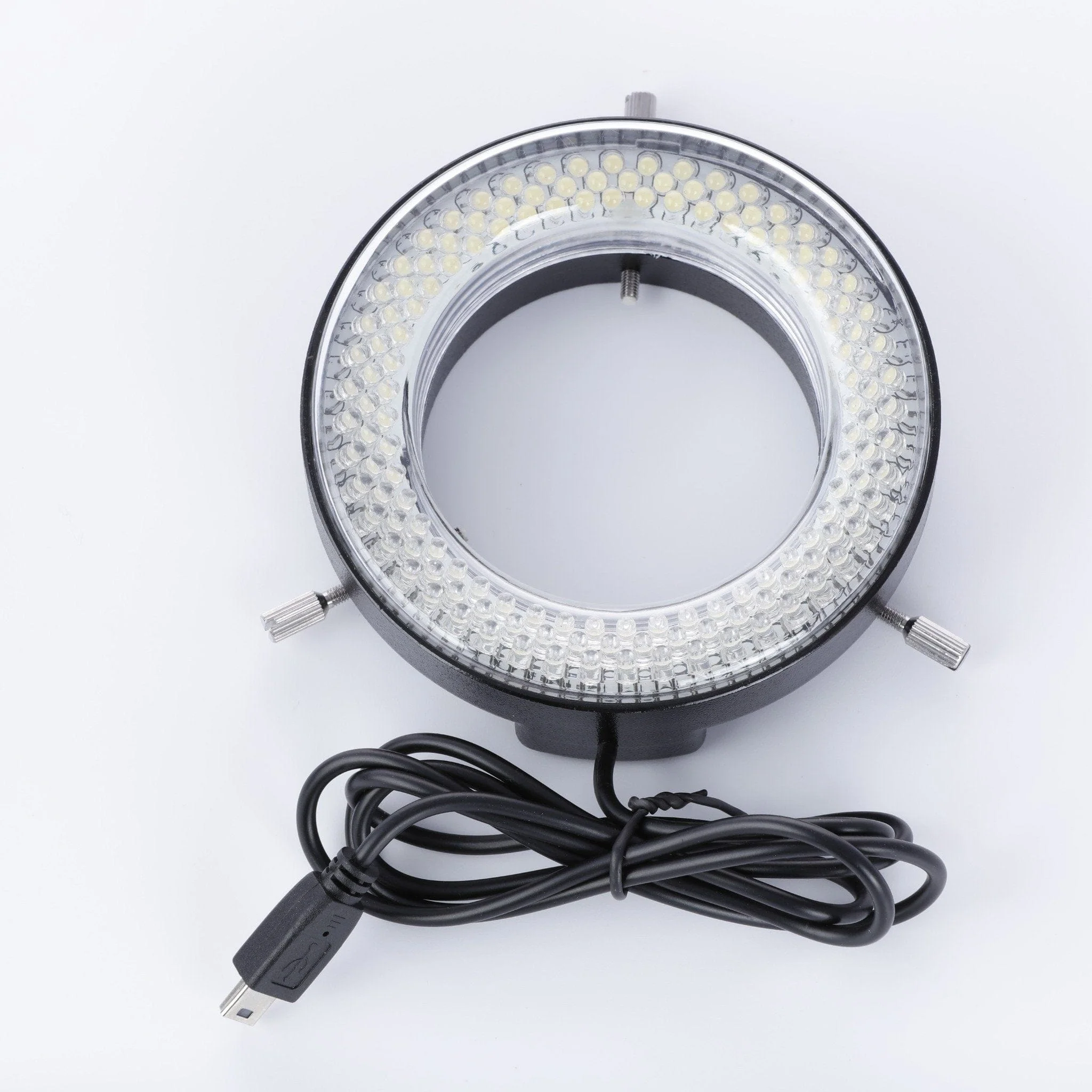 AmScope 144 LED Four-Zone Microscope Ring Light with Adapter - Image 5