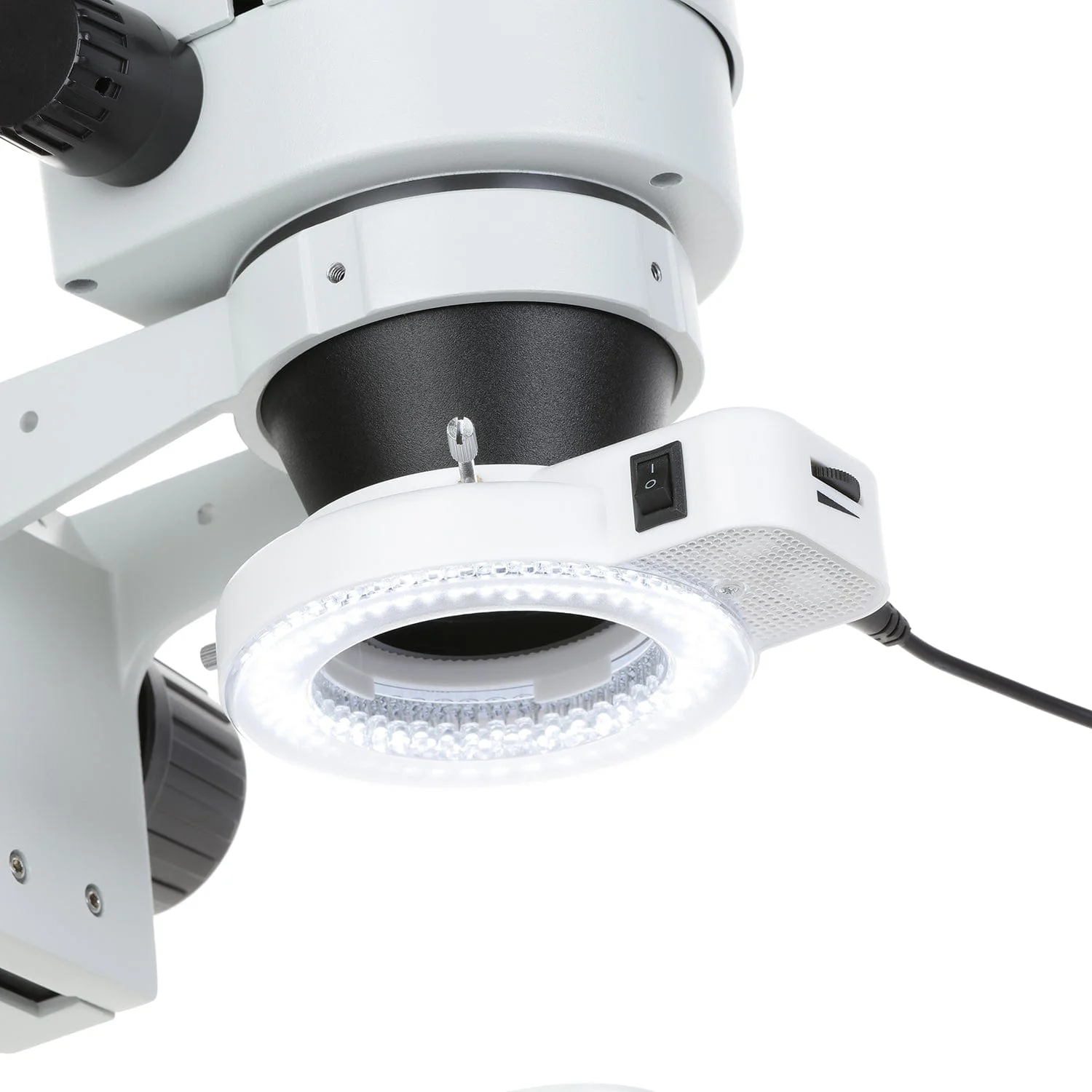 AmScope 144 LED Adjustable Compact Microscope Ring Light + Adapter - Image 5