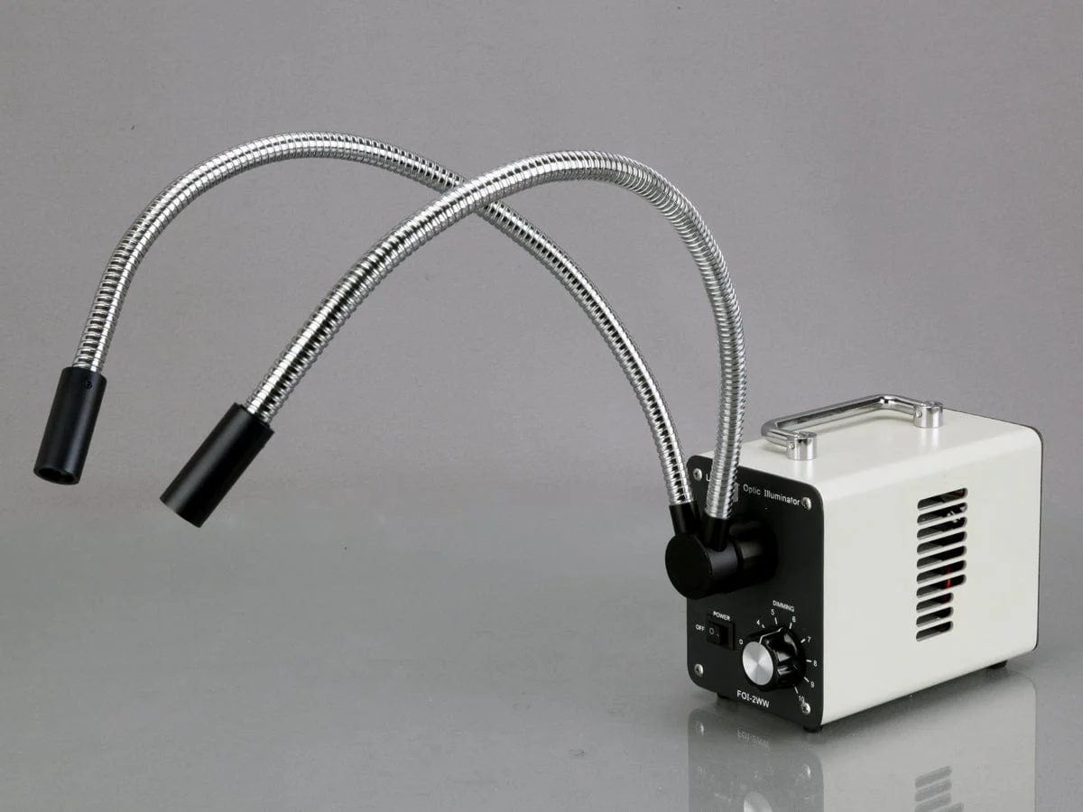 AmScope 20W LED Cold Fiber Optic Illuminator for Microscopes - Image 3
