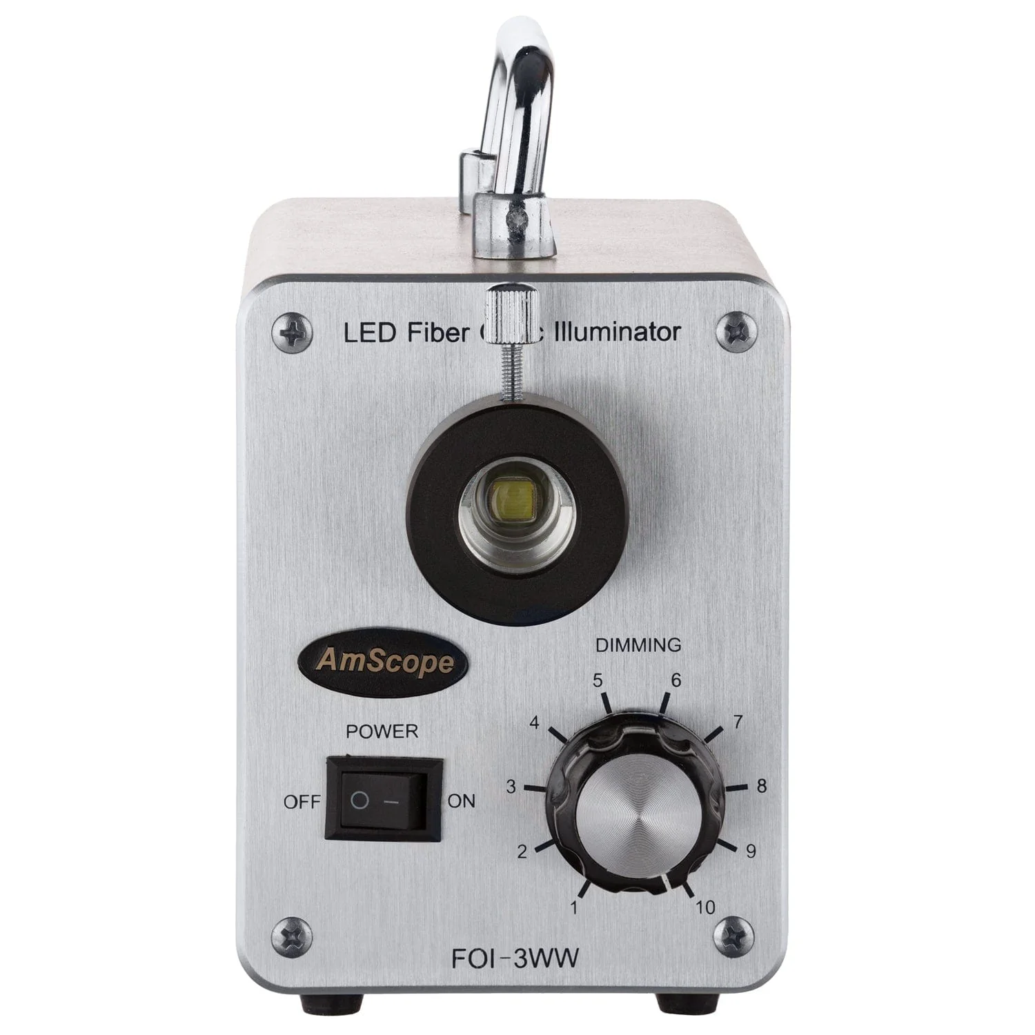 AmScope 30W LED Fiber Optic O-Ring Light Microscope Illuminator - Image 3