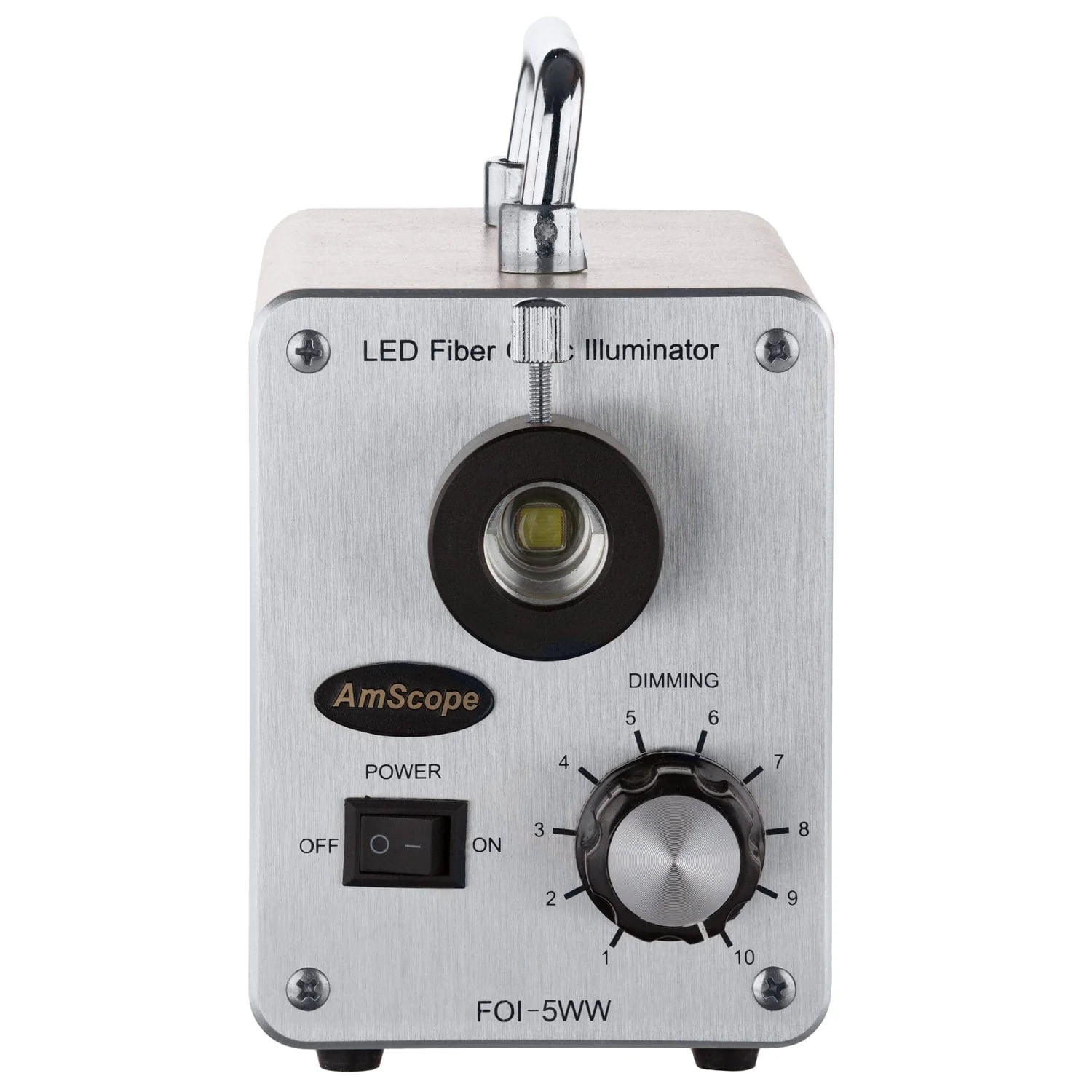 AmScope 50W LED Fiber Optic O-Ring Light Microscope Illuminator - Image 3