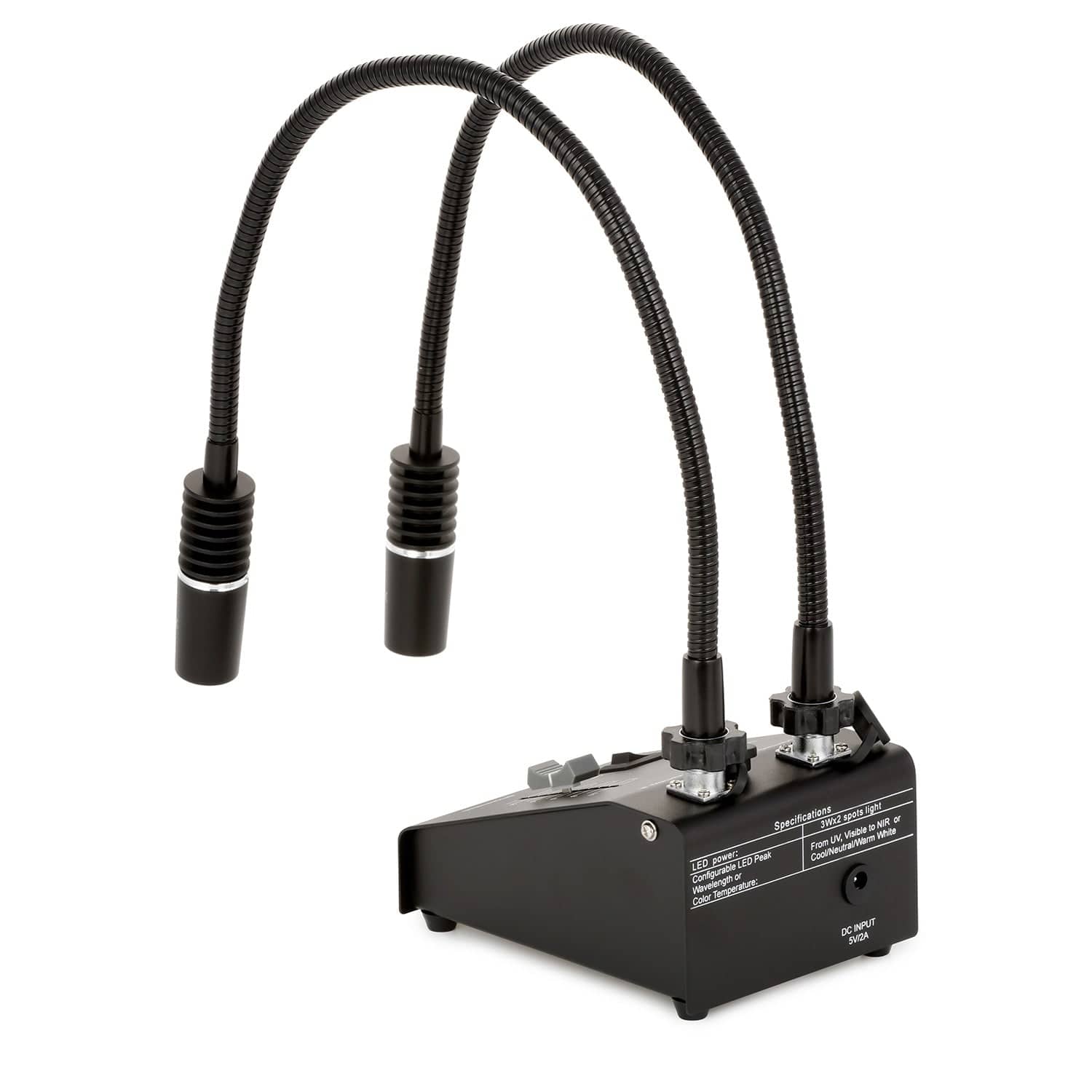 AmScope Powerful 6 Watt LED Dual Gooseneck Illuminator - Image 4