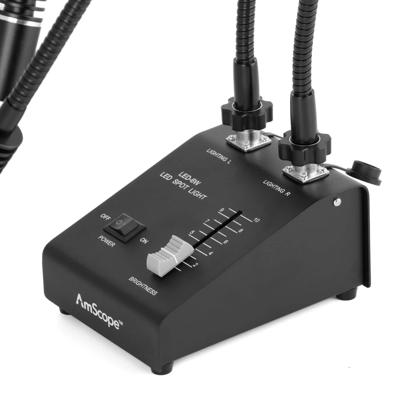 AmScope Powerful 6 Watt LED Dual Gooseneck Illuminator - Image 5