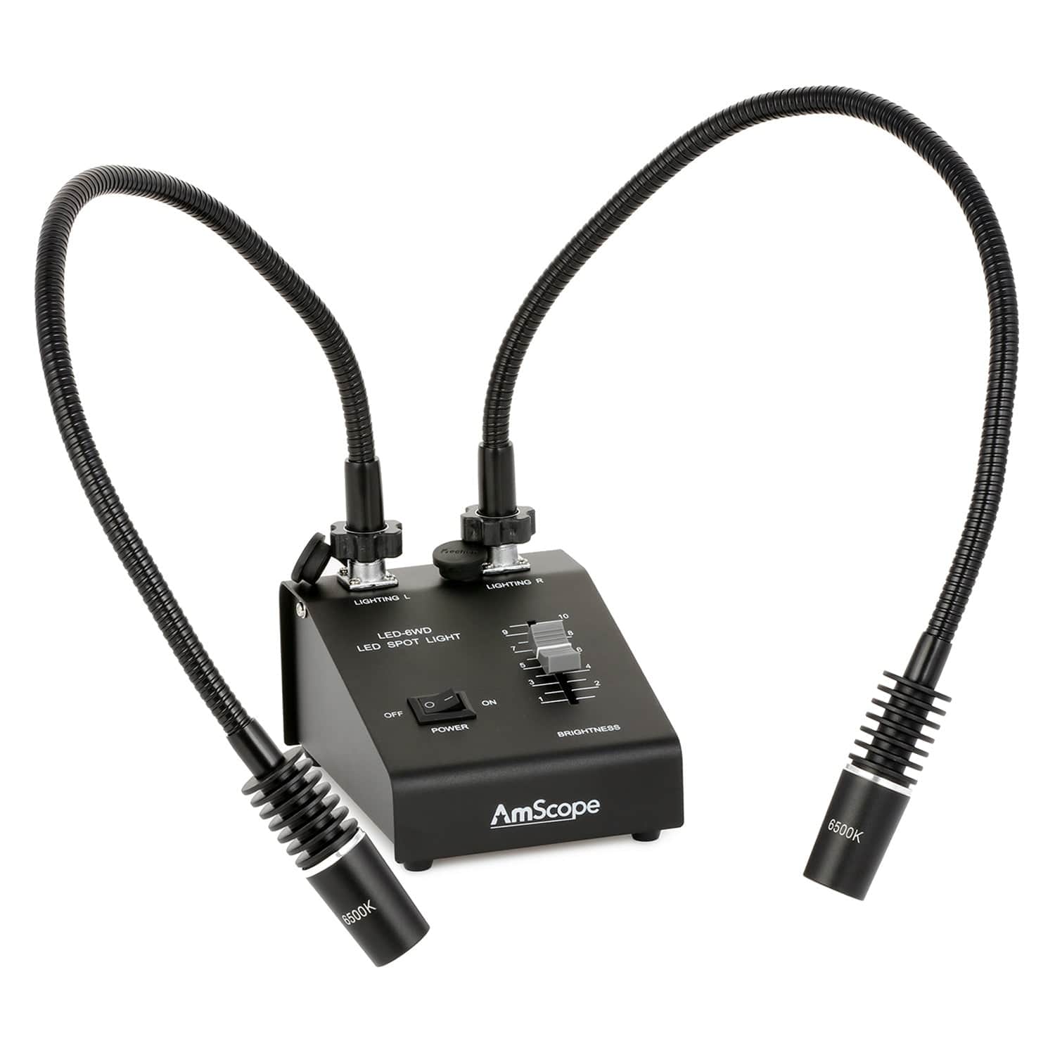 AmScope Powerful 6 Watt LED Dual Gooseneck Illuminator - Image 7