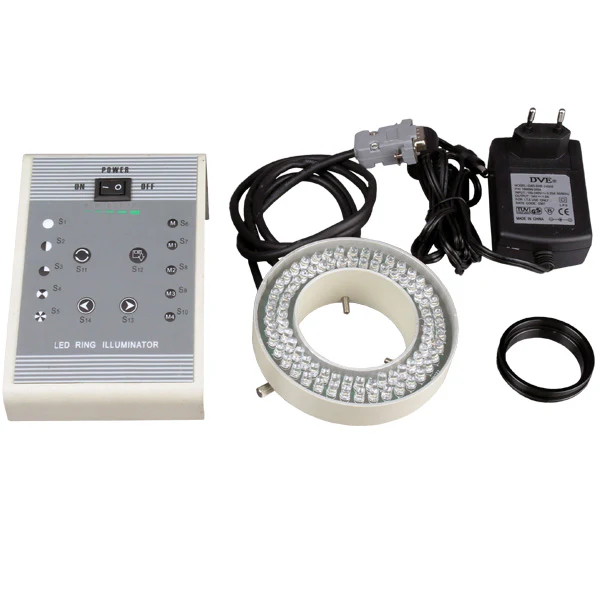 AmScope 80-LED 8-Zone Lighting-Direction-Variable Microscope Ring Illuminator - Image 5